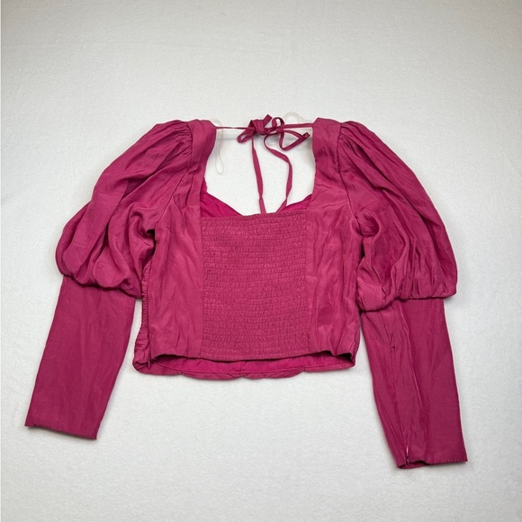 DO+BE Fuchsia Ruched Blouse - Picture 2 of 3